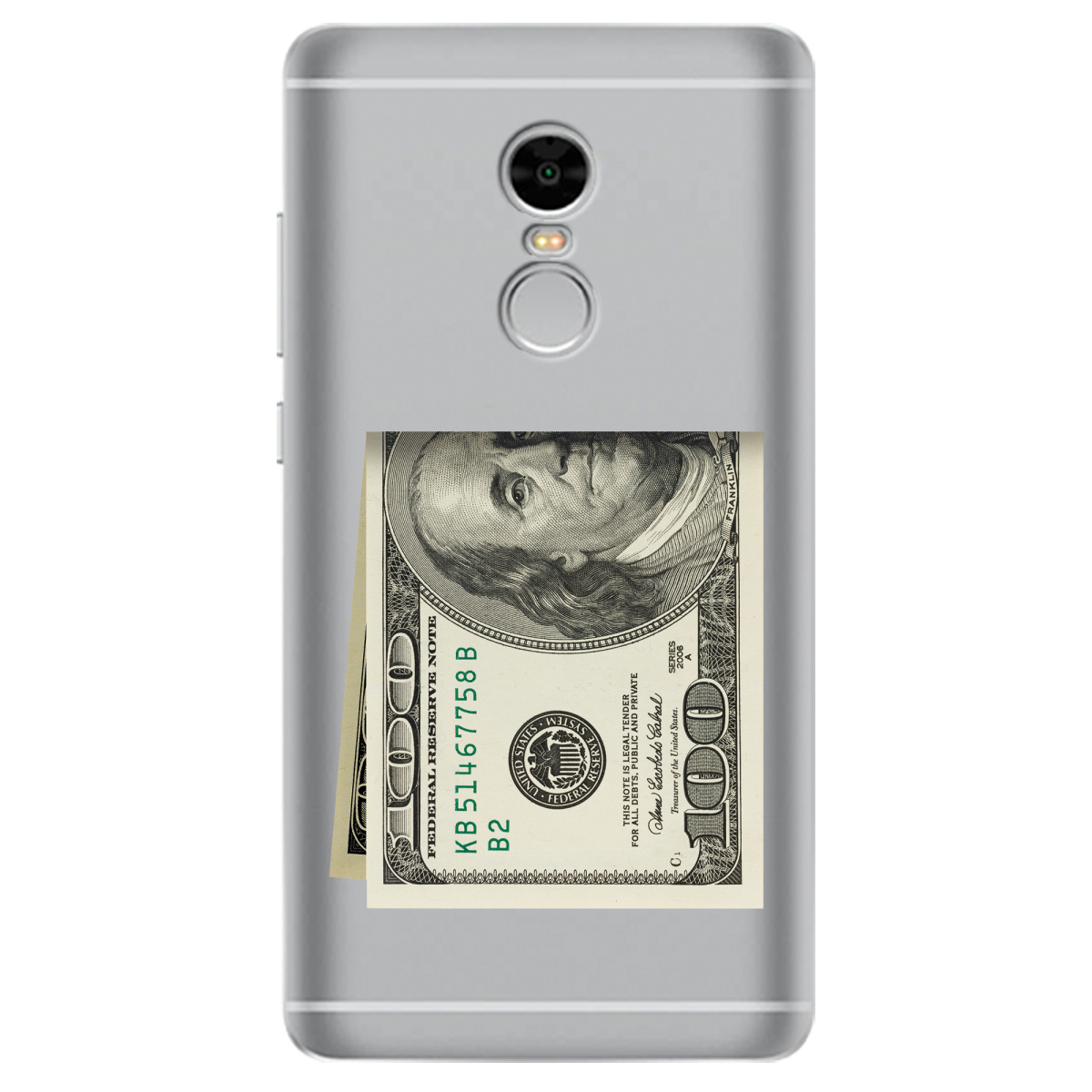 Чехол для Xiaomi Redmi Note 4 Зігнутий Бенджамін - фото 1 - Чехлы для телефонов