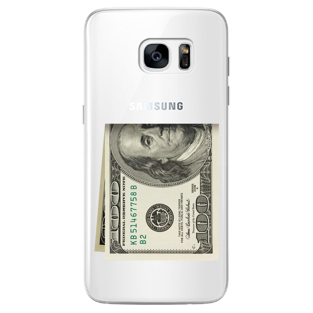 Чохол для Samsung Galaxy S7 Edge Зігнутий Бенджамін - фото 1 - Чохли для телефонів