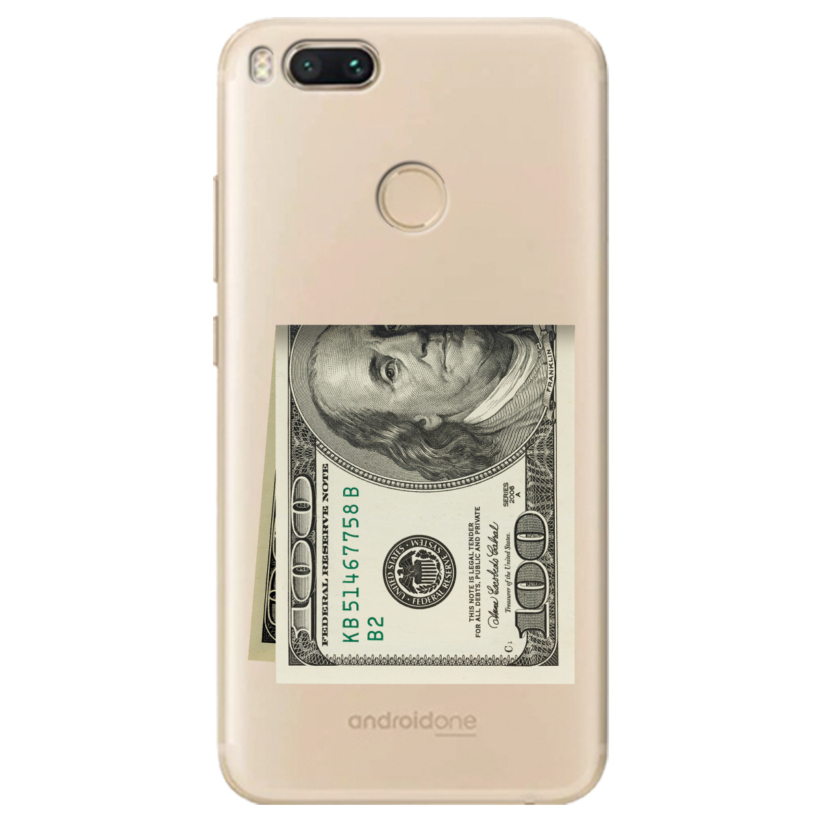 Чохол для Xiaomi Mi A1 Зігнутий Бенджамін - фото 1 - Чохли для телефонів