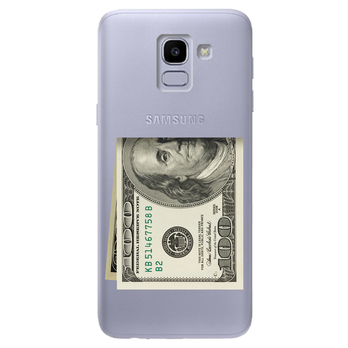 Чехол для Samsung Galaxy J6 2018 Зігнутий Бенджамін - фото 1 Чехол для Samsung Galaxy J6 2018 Зігнутий Бенджамін - фото 1 - Чехлы для телефонов