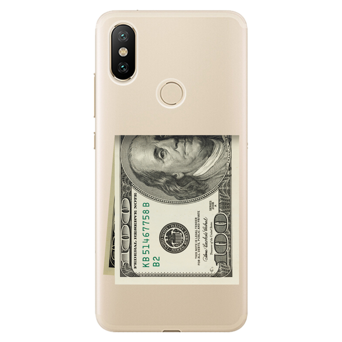 Чехол для Xiaomi Mi A2 Lite Зігнутий Бенджамін - фото 1 - Чехлы для телефонов