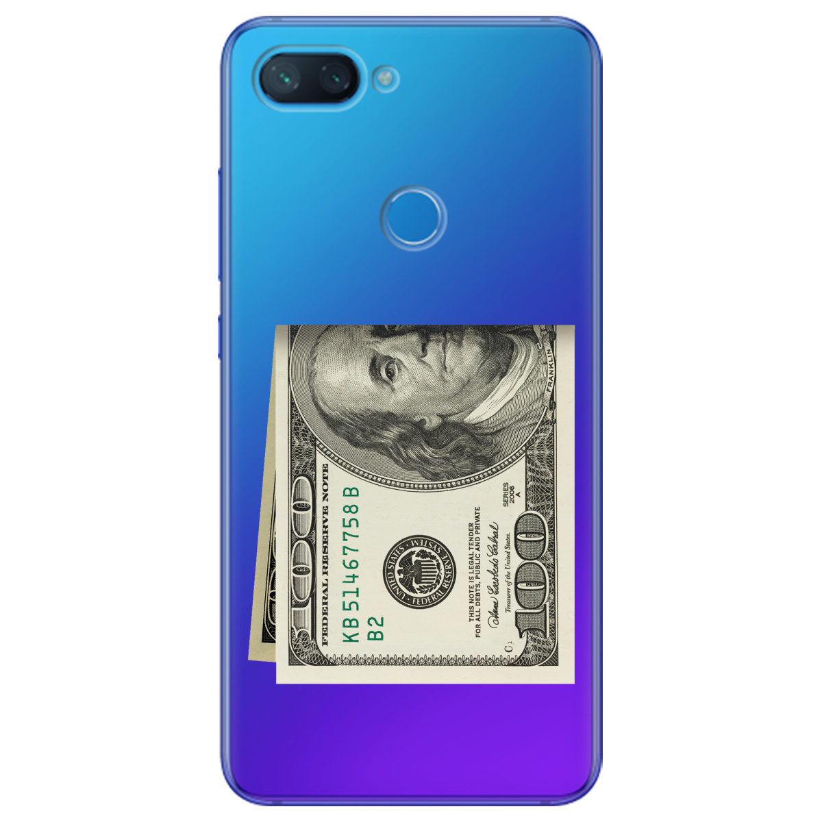 Чехол для Xiaomi Mi 8 Lite Зігнутий Бенджамін - фото 1 - Чехлы для телефонов