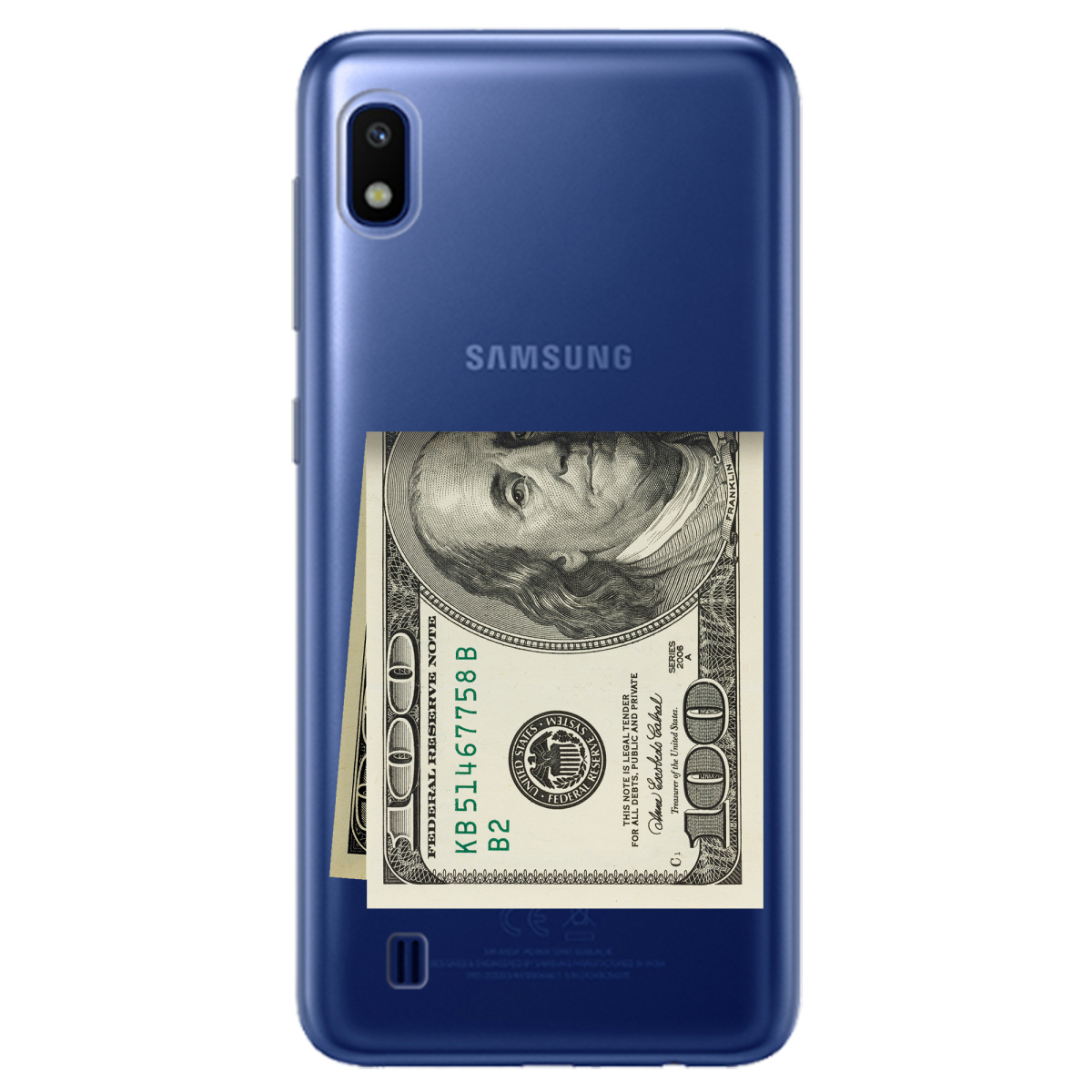 Чехол для Samsung Galaxy A10 Зігнутий Бенджамін - фото 1 - Чехлы для телефонов