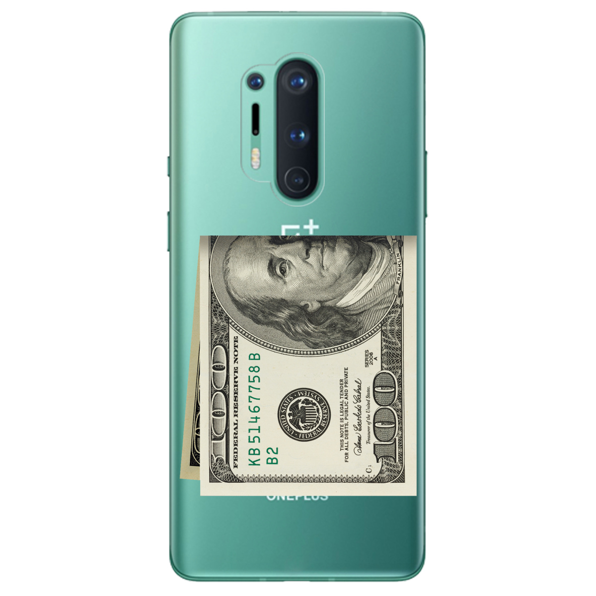 Чехол для OnePlus 8 Pro Зігнутий Бенджамін - фото 1 - Чехлы для телефонов