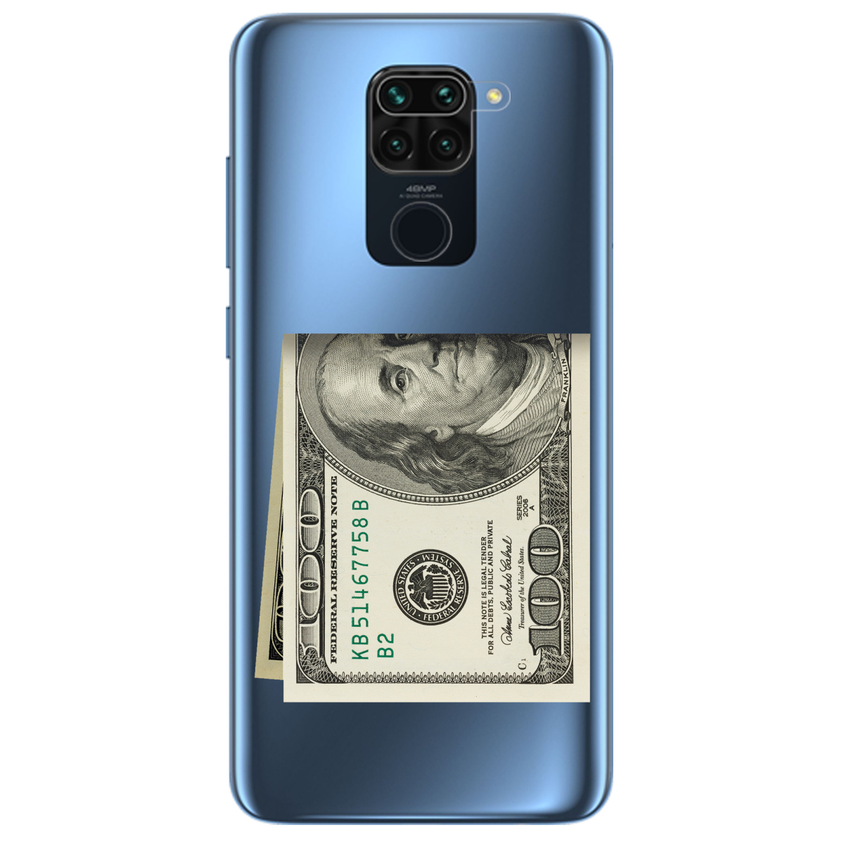 Чехол для Xiaomi Redmi Note 9 Зігнутий Бенджамін - фото 1 Чехол для Xiaomi Redmi Note 9 Зігнутий Бенджамін - фото 1 - Чехлы для телефонов