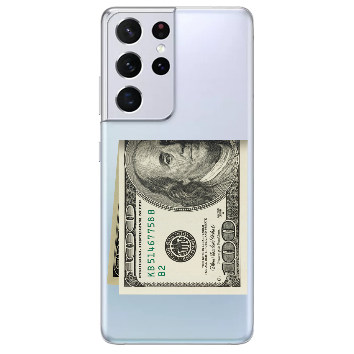 Чехол для Samsung Galaxy S21 Ultra Зігнутий Бенджамін - фото 1 Чехол для Samsung Galaxy S21 Ultra Зігнутий Бенджамін - фото 1 - Чехлы для телефонов