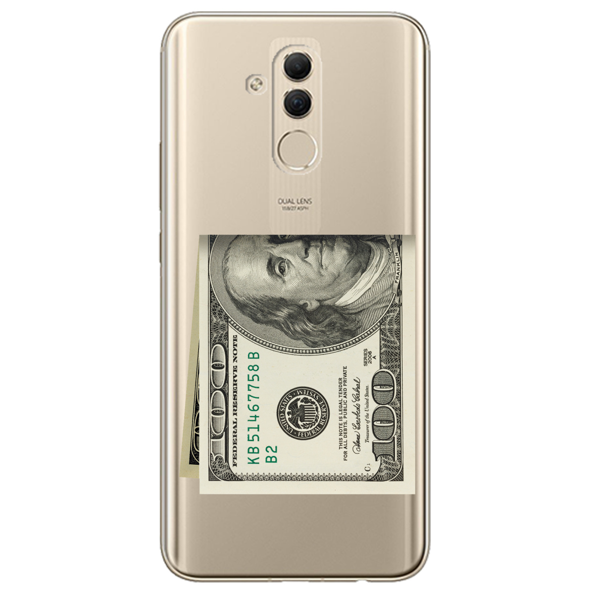 Чехол для Huawei Mate 20 Lite Зігнутий Бенджамін - фото 1 - Чехлы для телефонов