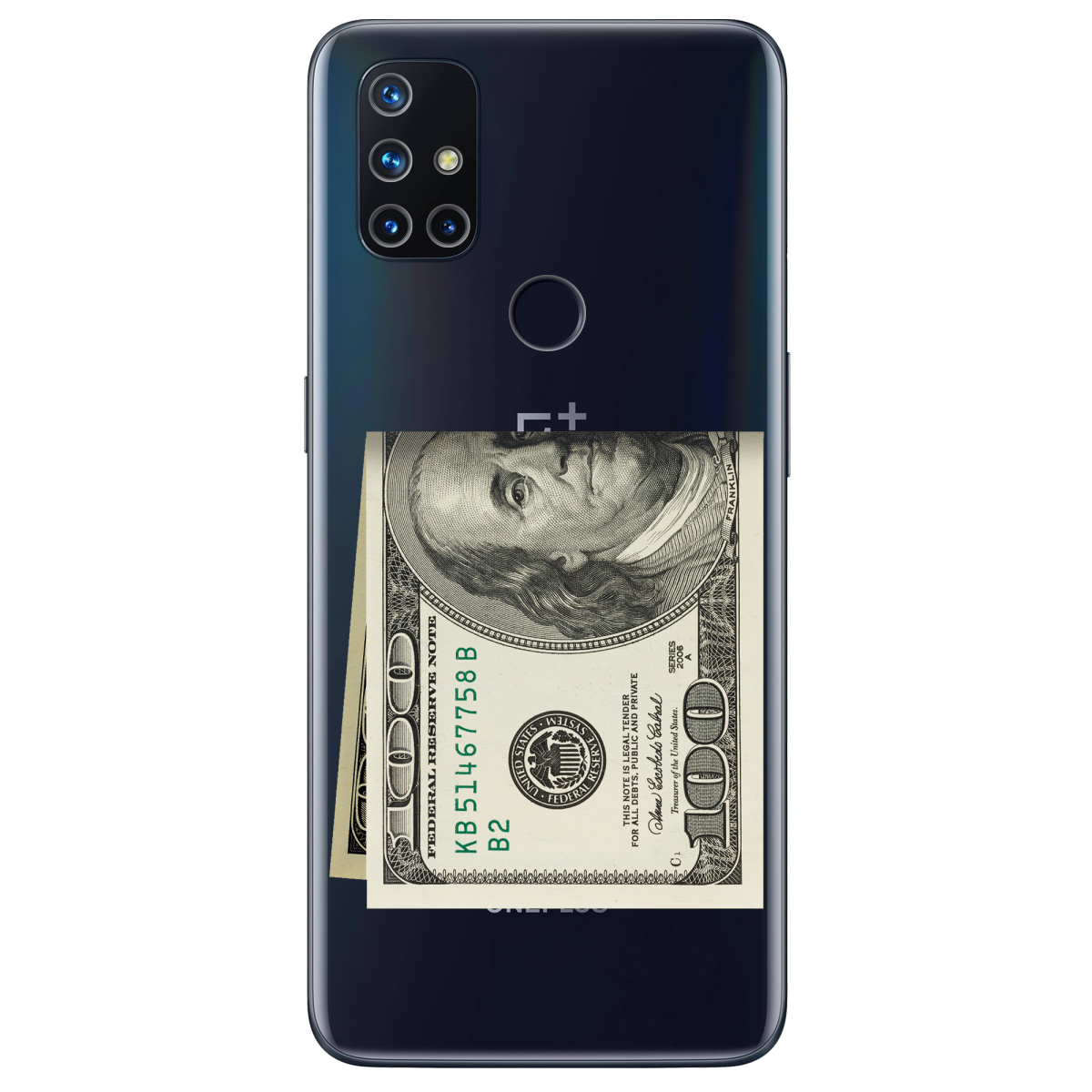 Чехол для OnePlus Nord N10 5G Зігнутий Бенджамін - фото 1 - Чехлы для телефонов