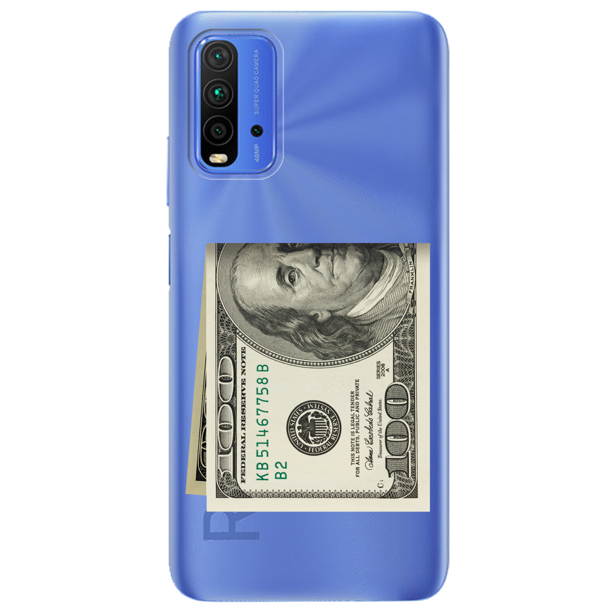 Чехол для Xiaomi Redmi 9T Зігнутий Бенджамін - фото 1 Чехол для Xiaomi Redmi 9T Зігнутий Бенджамін - фото 1 - Чехлы для телефонов