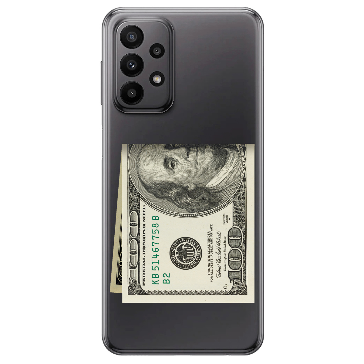 Чехол для Samsung Galaxy A23 4G Зігнутий Бенджамін - фото 1 - Чехлы для телефонов