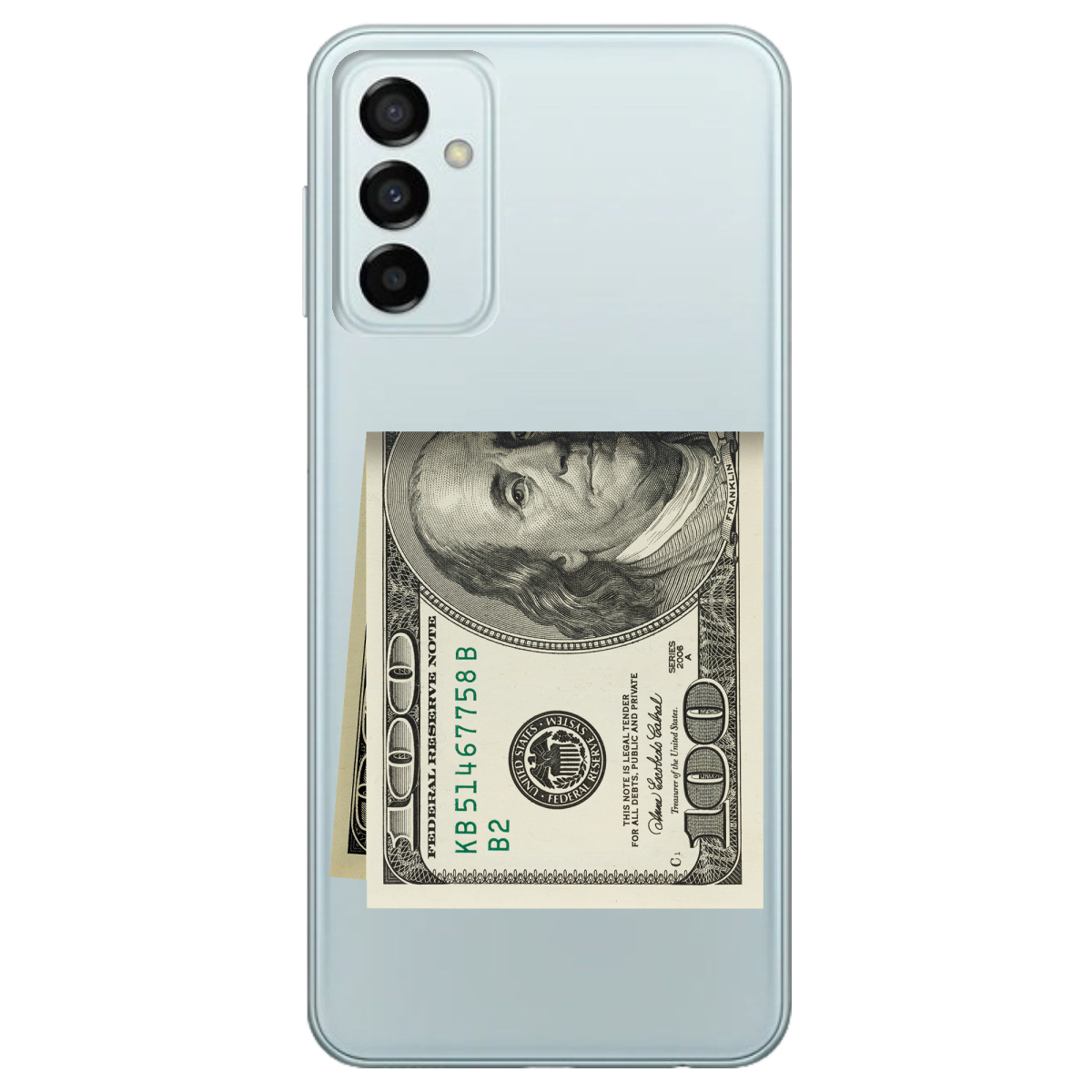 Чехол для Samsung Galaxy M13 4G Зігнутий Бенджамін - фото 1 - Чехлы для телефонов