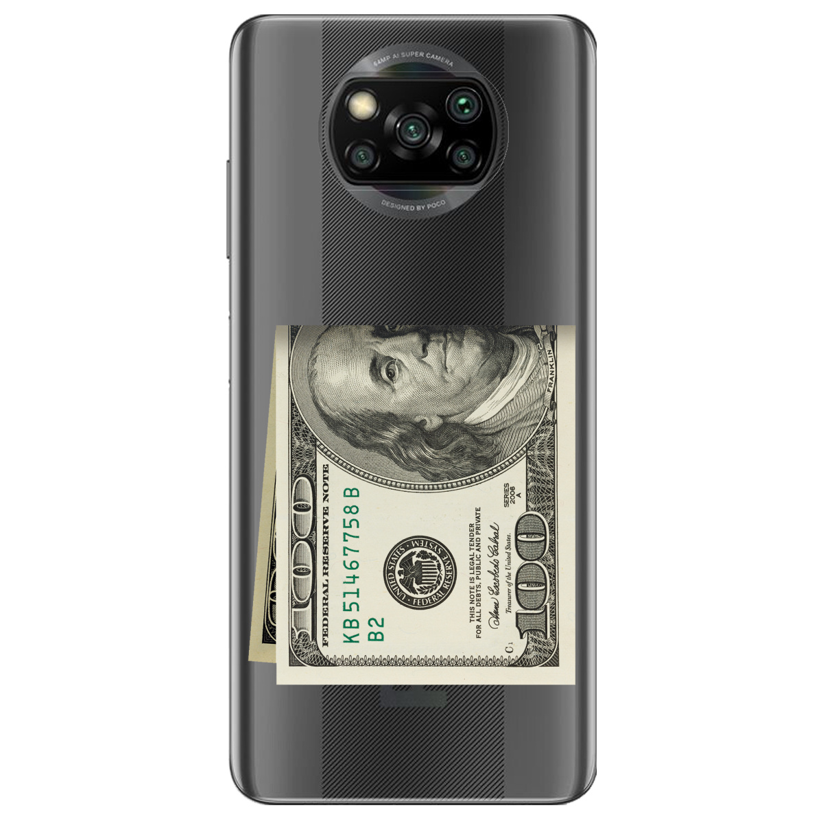 Чохол для Xiaomi Poco X3 Pro Зігнутий Бенджамін - фото 1 - Чохли для телефонів