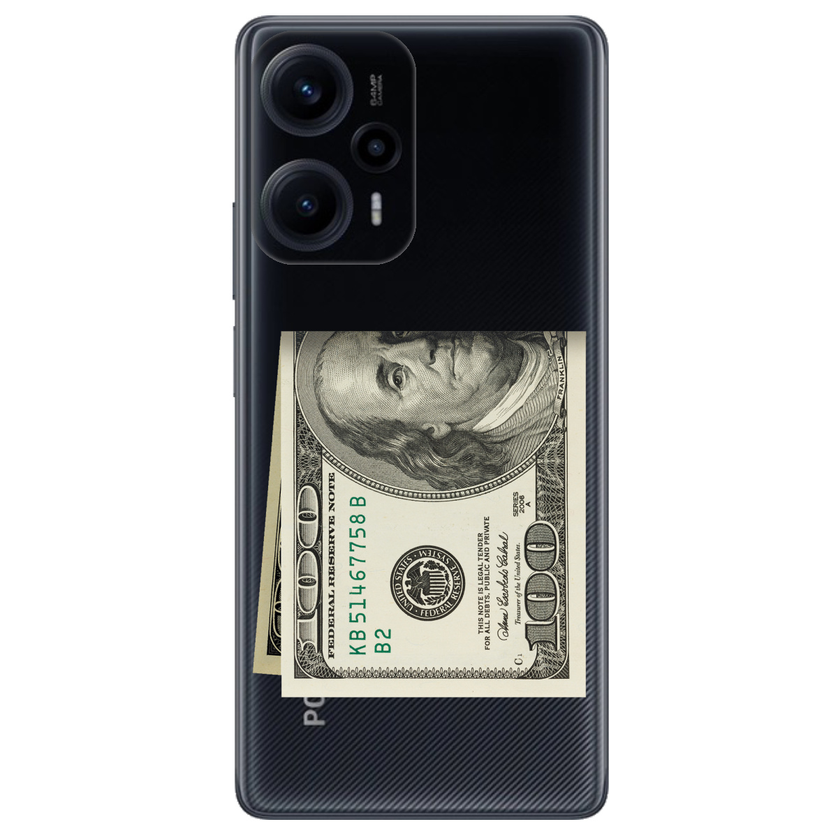 Чехол для Xiaomi Poco F5 Зігнутий Бенджамін - фото 1 - Чехлы для телефонов