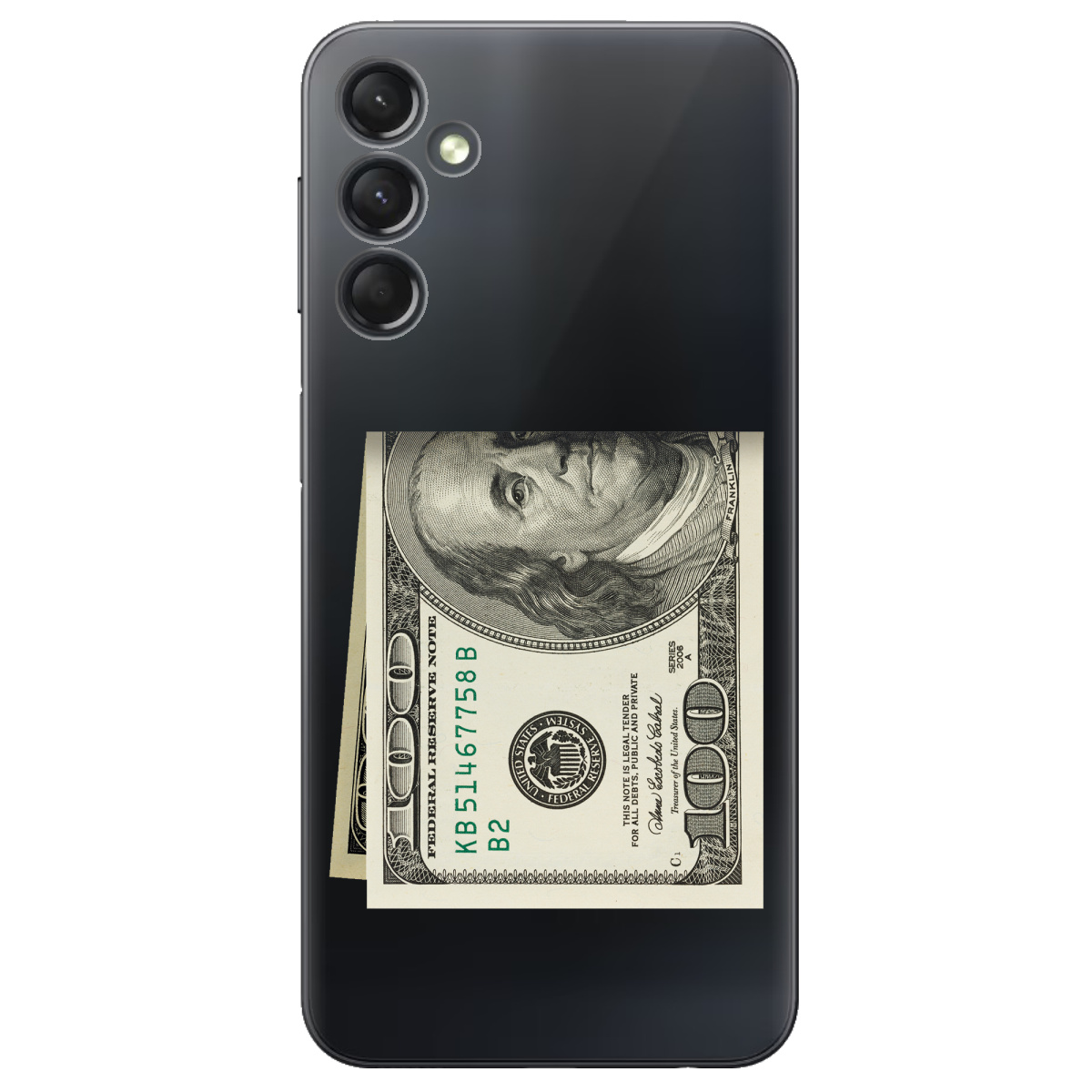 Чехол для Samsung Galaxy A25 Зігнутий Бенджамін - фото 1 - Чехлы для телефонов