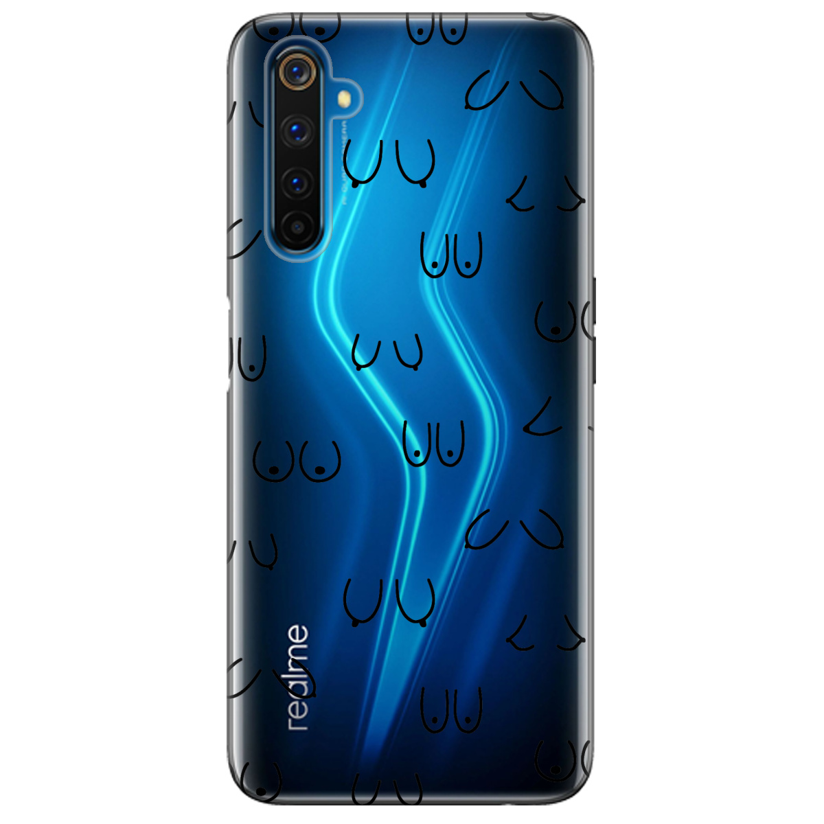 Чехол для Realme 6 Pro Лінія тіла - фото 1 - Чехлы для телефонов