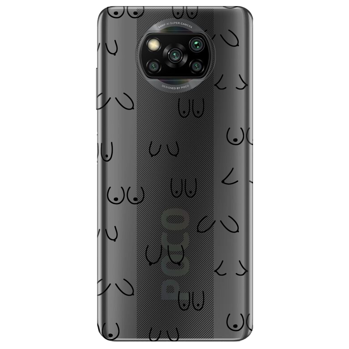 Чохол для Xiaomi Poco X3 Лінія тіла - фото 1 - Чохли для телефонів