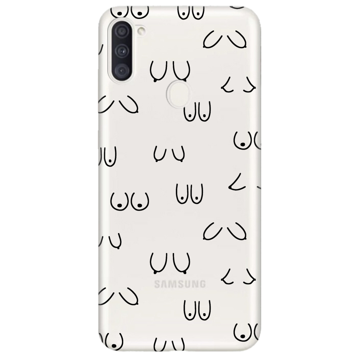 Чохол для Samsung Galaxy M11 Лінія тіла - фото 1 Чохол для Samsung Galaxy M11 Лінія тіла - фото 1 - Чохли для телефонів