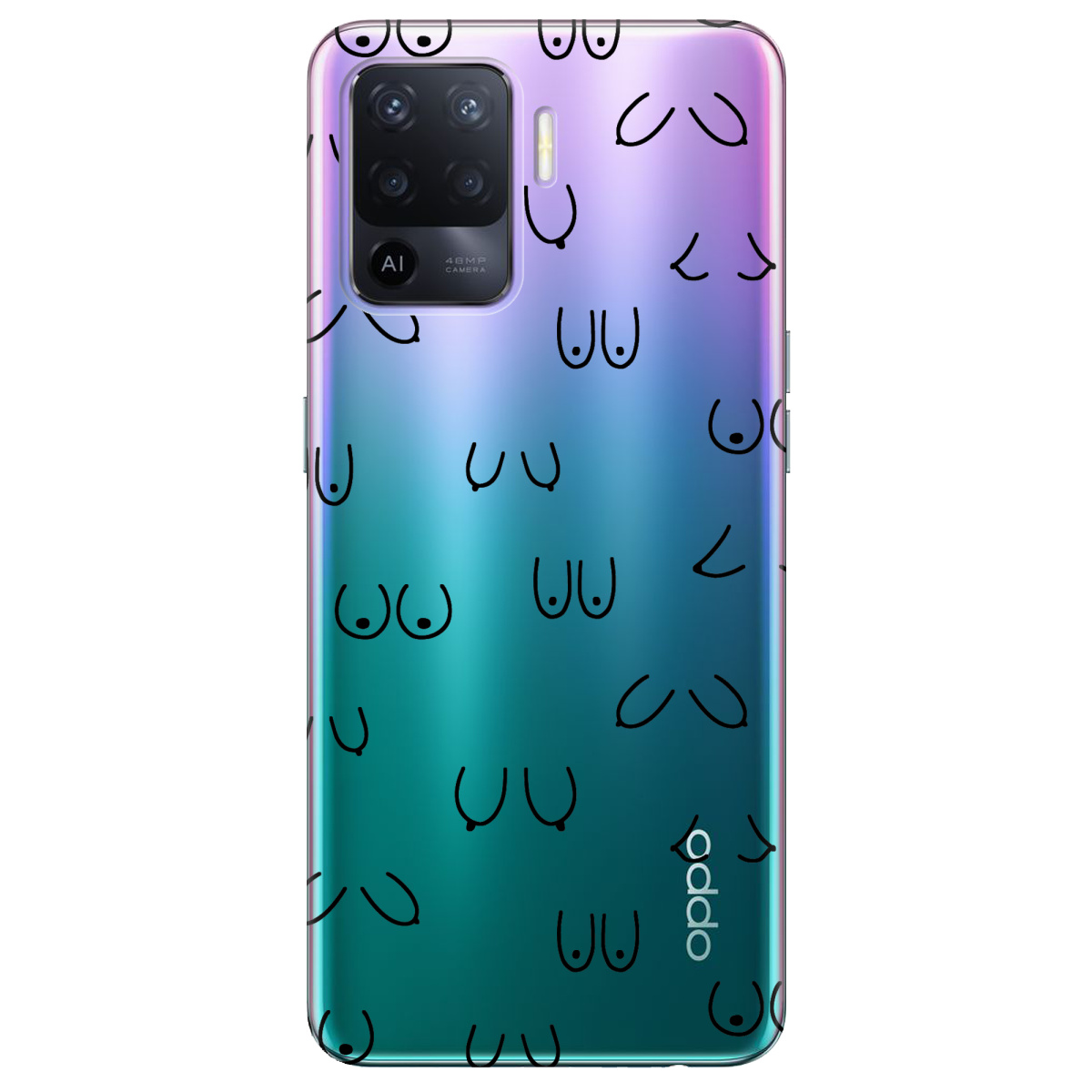 Чехол для Oppo Reno 5 Lite Лінія тіла - фото 1 - Чехлы для телефонов