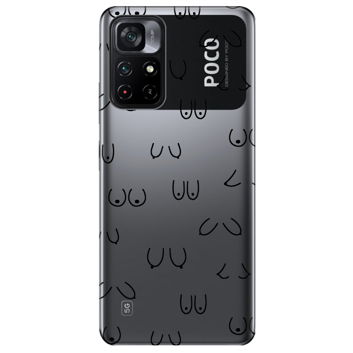 Чехол для Xiaomi Poco M4 Pro 5G Лінія тіла - фото 1 - Чехлы для телефонов