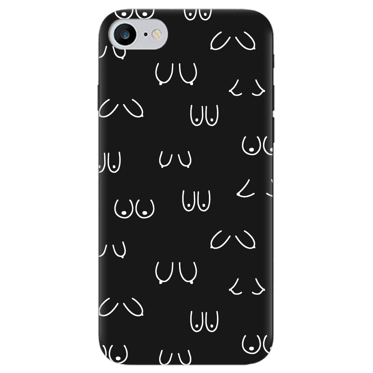 Чехол для Apple iPhone 7 черный матовый soft touch Мова тіла - фото 1 Чехол для Apple iPhone 7 черный матовый soft touch Мова тіла - фото 1 - Чехлы для телефонов