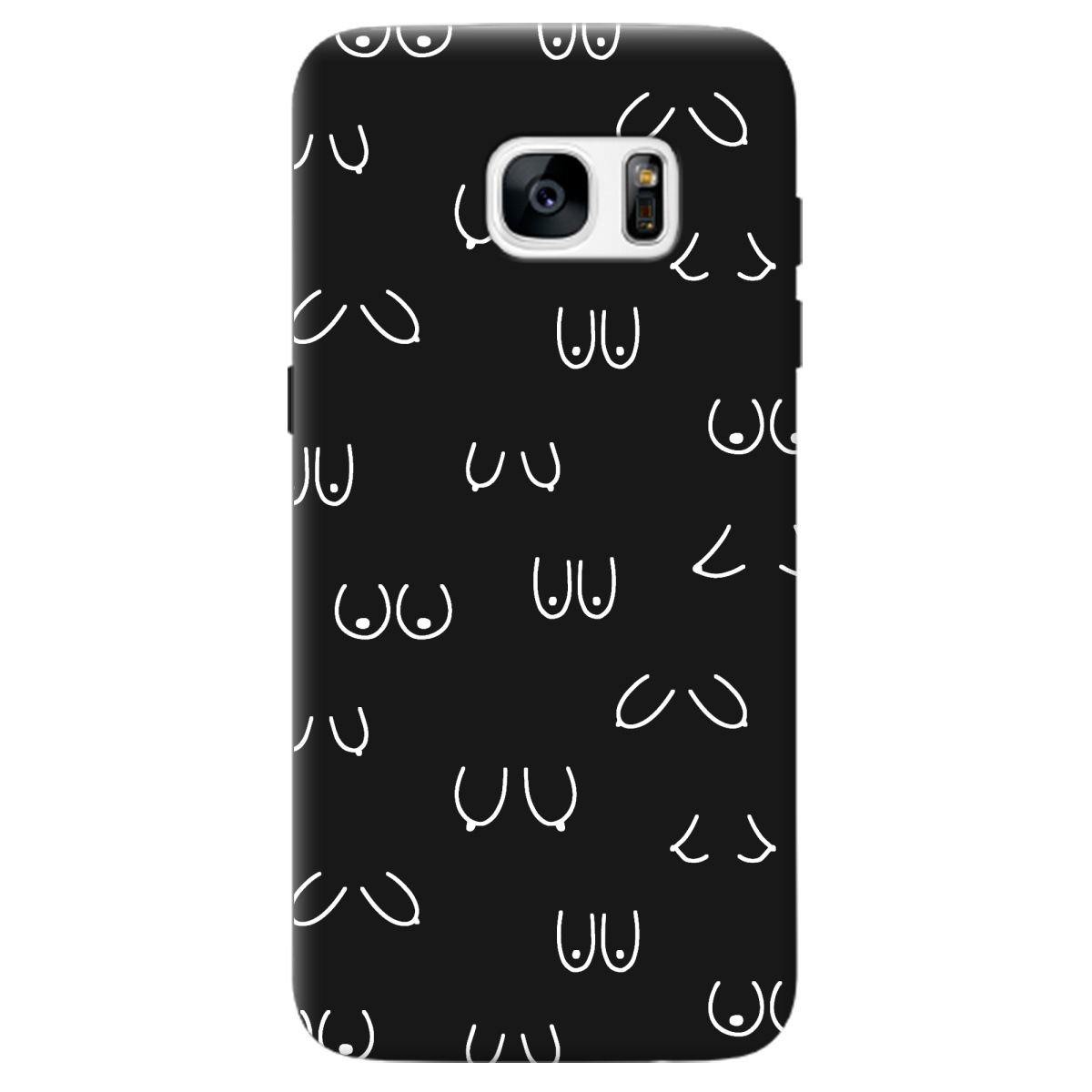 Чехол для Samsung Galaxy S7 Edge черный матовый soft touch Мова тіла - фото 1 Чехол для Samsung Galaxy S7 Edge черный матовый soft touch Мова тіла - фото 1 - Чехлы для телефонов