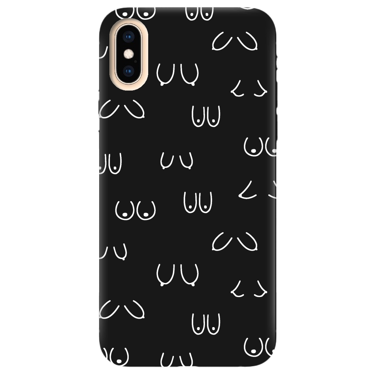 Чехол для Apple iPhone X черный матовый soft touch Мова тіла - фото 1 Чехол для Apple iPhone X черный матовый soft touch Мова тіла - фото 1 - Чехлы для телефонов