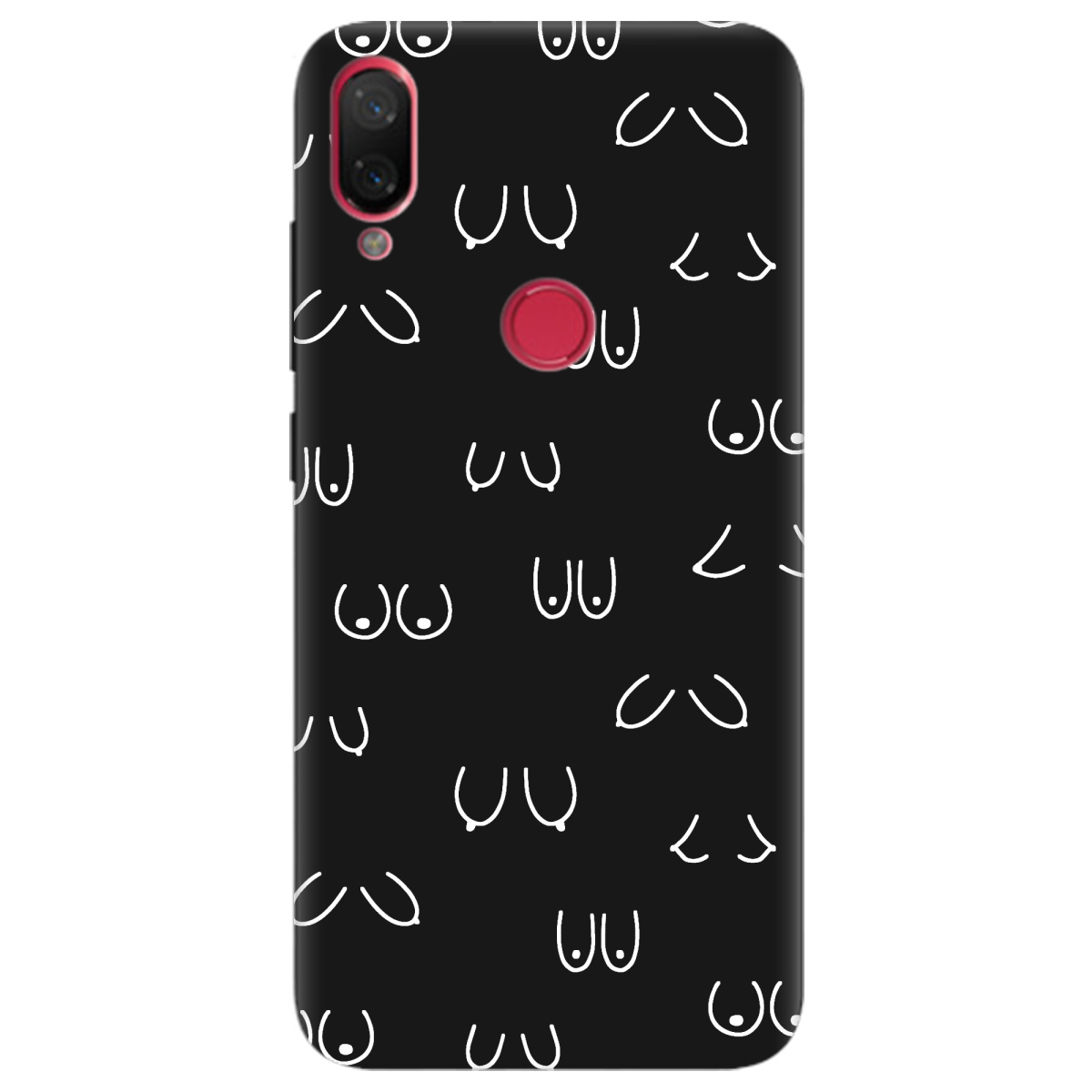 Чохол для Xiaomi Mi Play чорний матовий soft touch Мова тіла - фото 1 - Чохли для телефонів