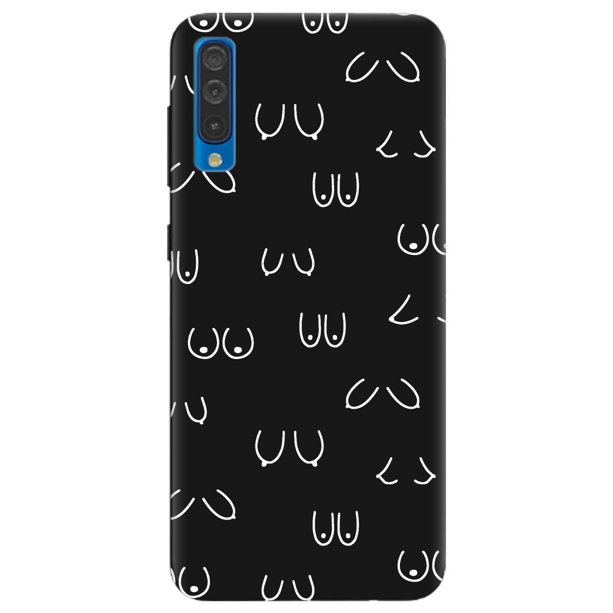 Чехол для Samsung Galaxy A50 черный матовый soft touch Мова тіла - фото 1 Чехол для Samsung Galaxy A50 черный матовый soft touch Мова тіла - фото 1 - Чехлы для телефонов