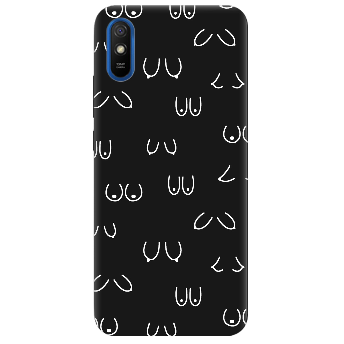 Чохол для Xiaomi Redmi 9A чорний матовий soft touch Мова тіла - фото 1 Чохол для Xiaomi Redmi 9A чорний матовий soft touch Мова тіла - фото 1 - Чохли для телефонів