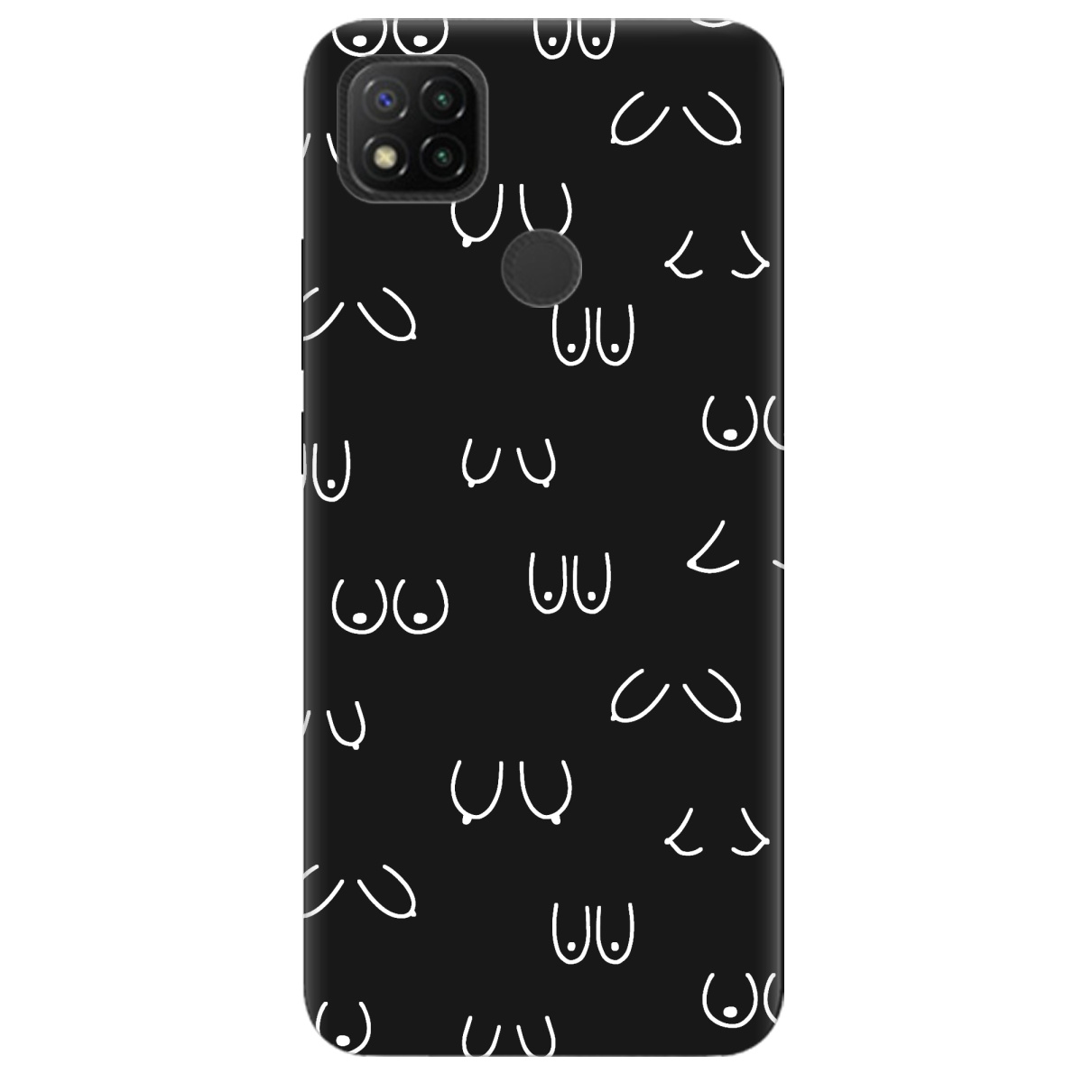 Чехол для Xiaomi Redmi 9C черный матовый soft touch Мова тіла - фото 1 Чехол для Xiaomi Redmi 9C черный матовый soft touch Мова тіла - фото 1 - Чехлы для телефонов