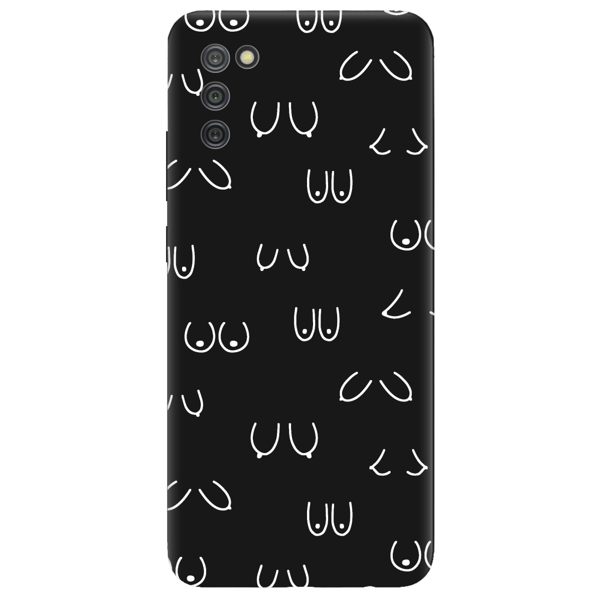 Чехол для Samsung Galaxy A02s черный матовый soft touch Мова тіла - фото 1 Чехол для Samsung Galaxy A02s черный матовый soft touch Мова тіла - фото 1 - Чехлы для телефонов