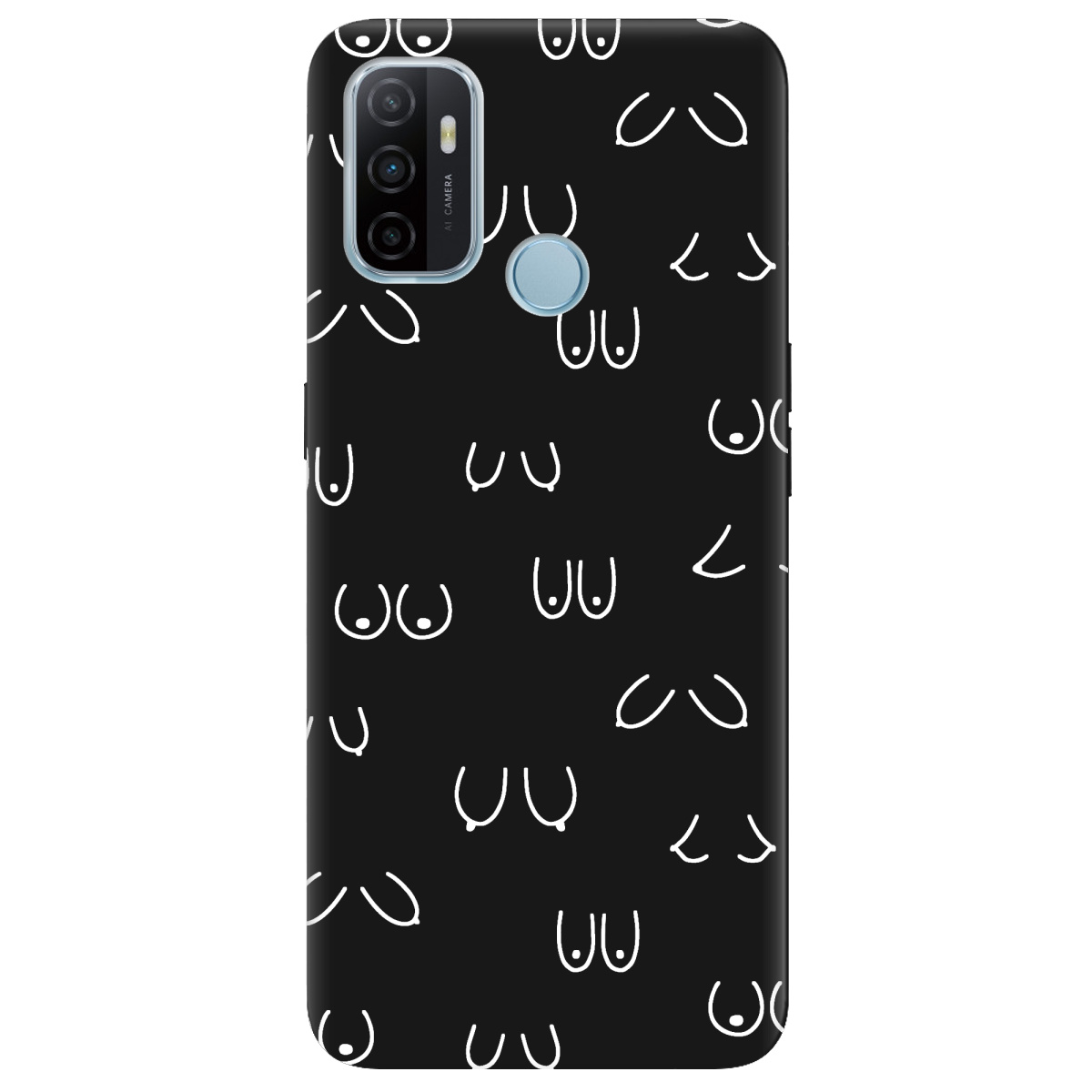 Чехол для Oppo A53/ A32/ A33 черный матовый soft touch Мова тіла - фото 1 Чехол для Oppo A53/ A32/ A33 черный матовый soft touch Мова тіла - фото 1 - Чехлы для телефонов