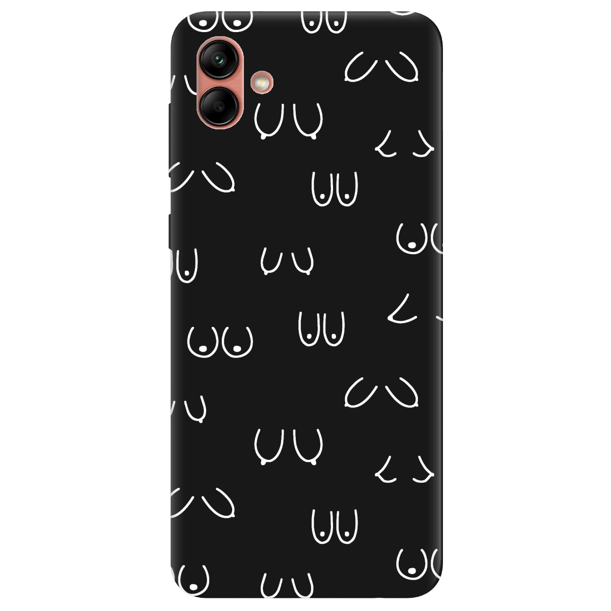 Чохол для Samsung Galaxy A04 чорний матовий soft touch Мова тіла - фото 1 - Чохли для телефонів