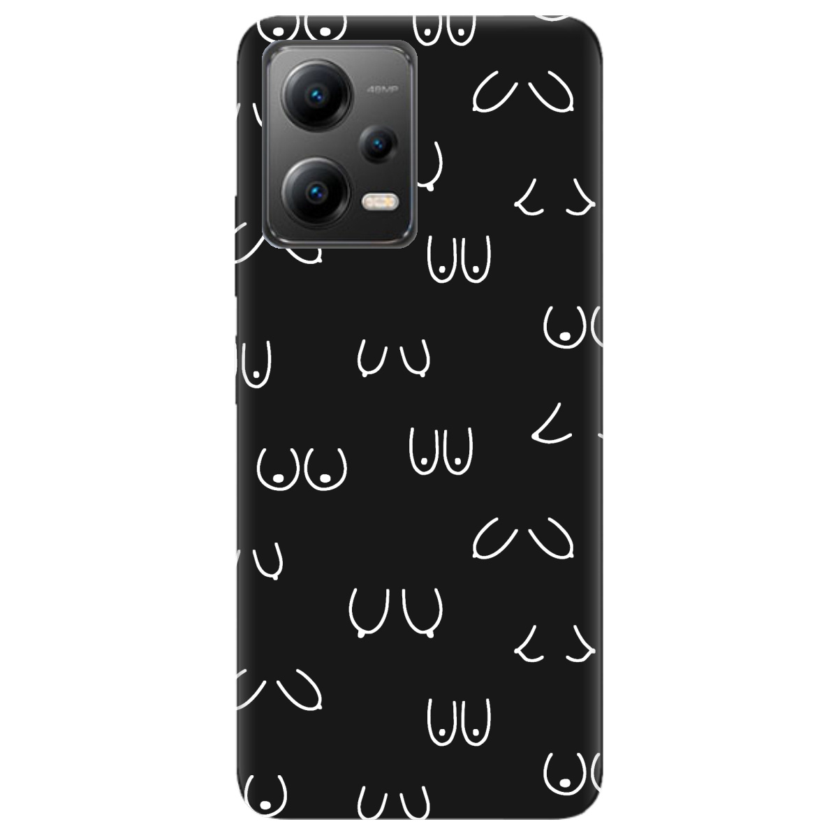 Чохол для Xiaomi Poco X5 5G чорний матовий soft touch Мова тіла - фото 1 - Чохли для телефонів