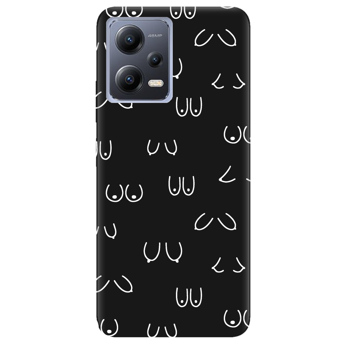 Чехол для Xiaomi Redmi Note 12 5G черный матовый soft touch Мова тіла - фото 1 Чехол для Xiaomi Redmi Note 12 5G черный матовый soft touch Мова тіла - фото 1 - Чехлы для телефонов