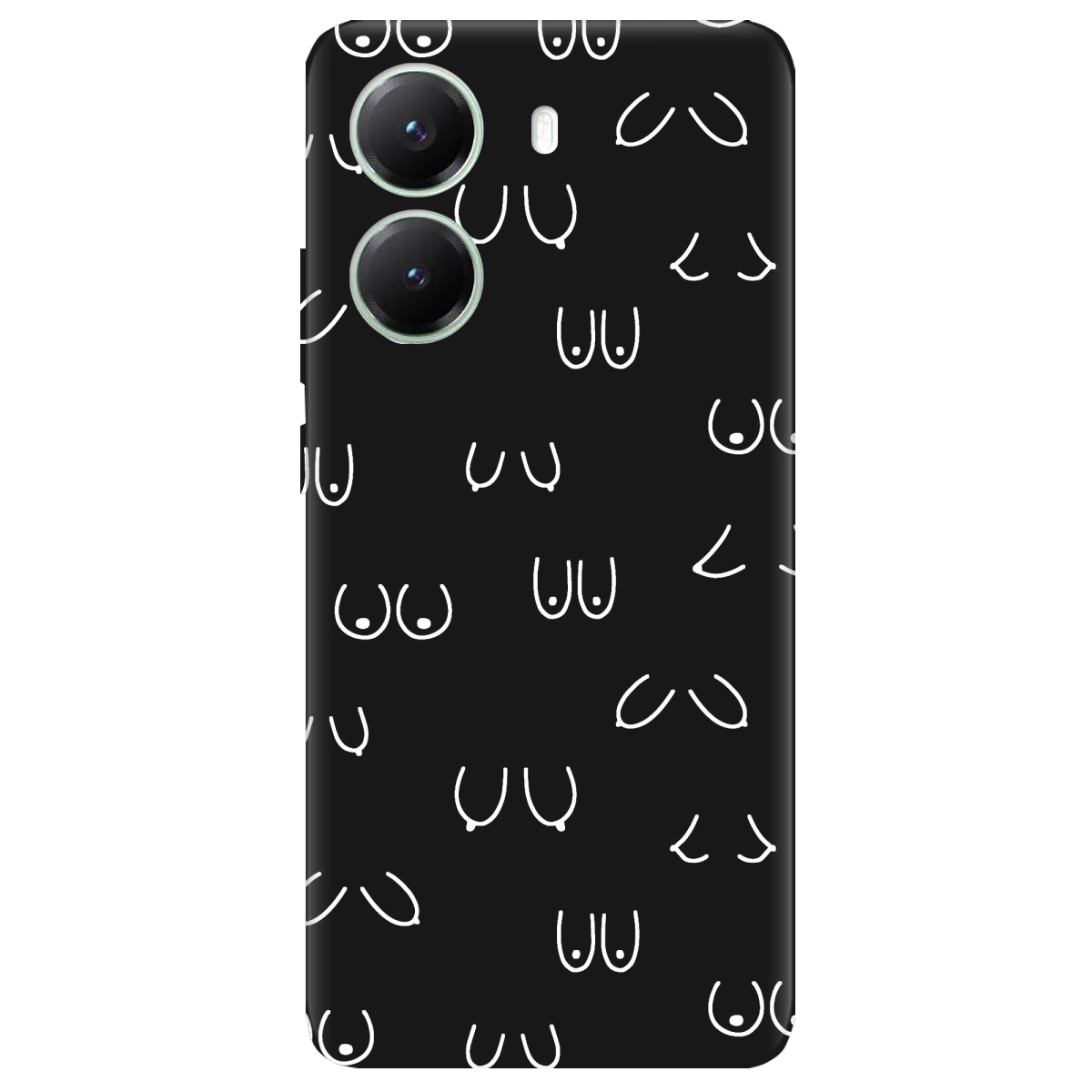 Чехол для Xiaomi Poco X7 Pro черный матовый soft touch Мова тіла - фото 1 - Чехлы для телефонов