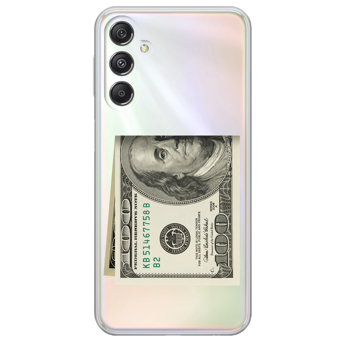 Чохол для Samsung Galaxy M34 5G Зігнутий Бенджамін - фото 1 - Чохли для телефонів