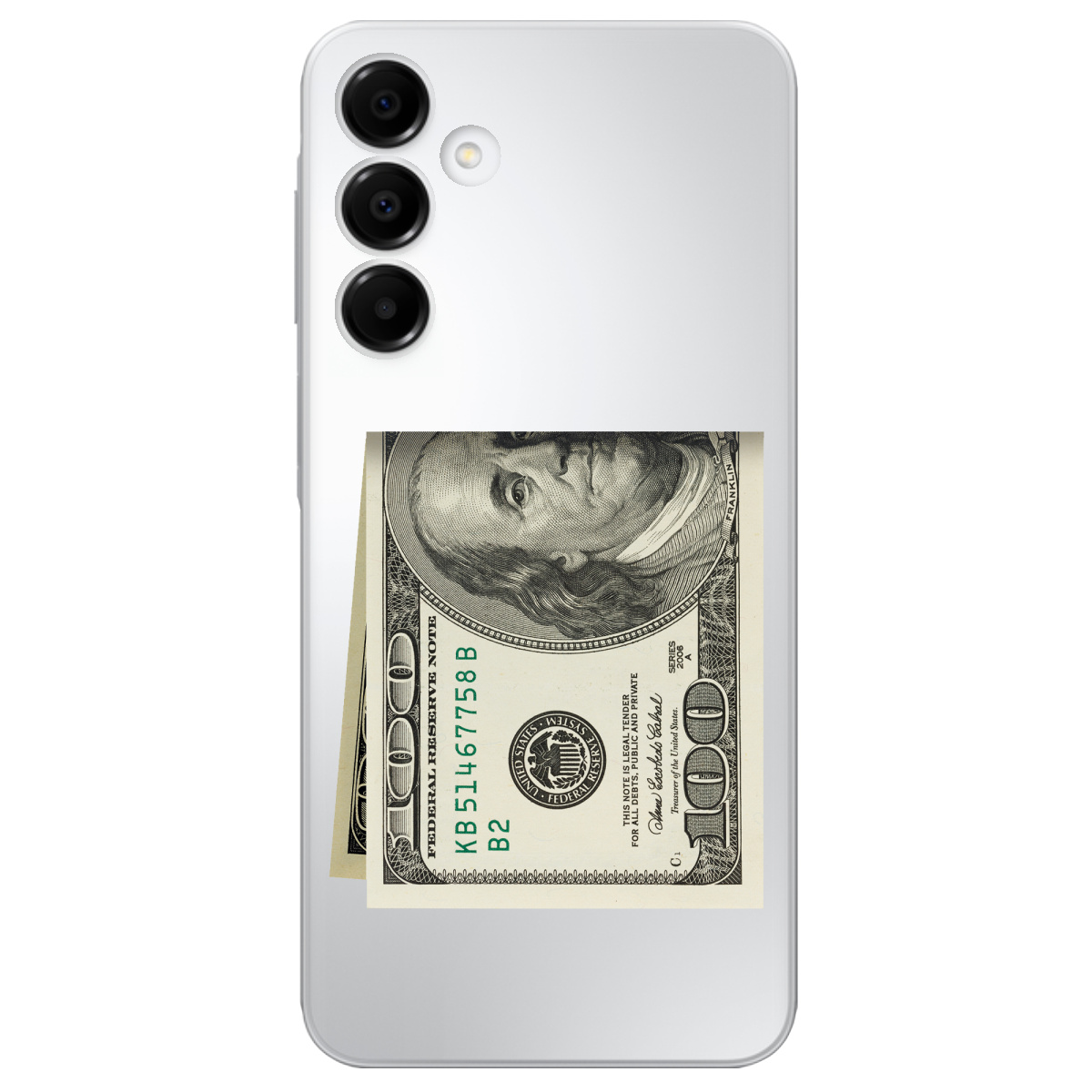 Чехол для Samsung Galaxy A16 Зігнутий Бенджамін - фото 1 - Чехлы для телефонов