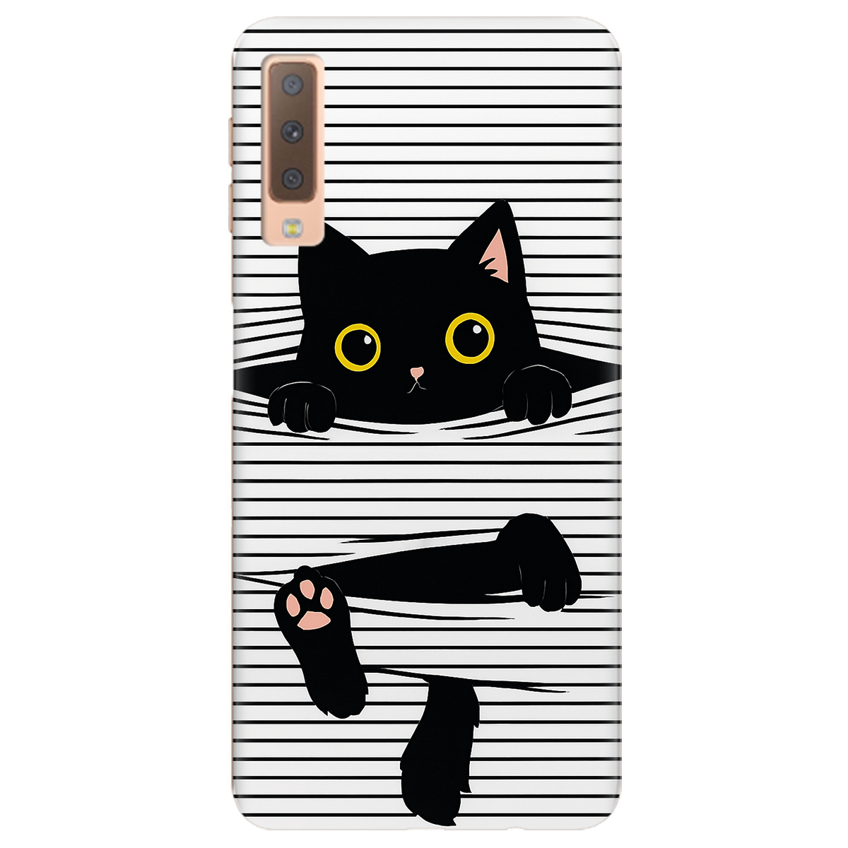 Чехол для Samsung Galaxy A7 2018 Котопастка - фото 1 - Чехлы для телефонов