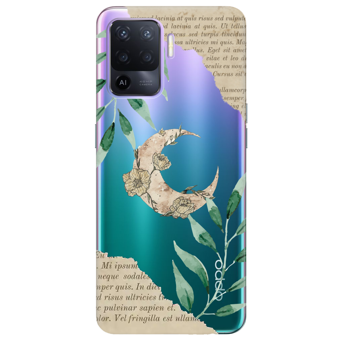 Чехол для Oppo Reno 5 Lite Місячні сторінки - фото 1 - Чехлы для телефонов