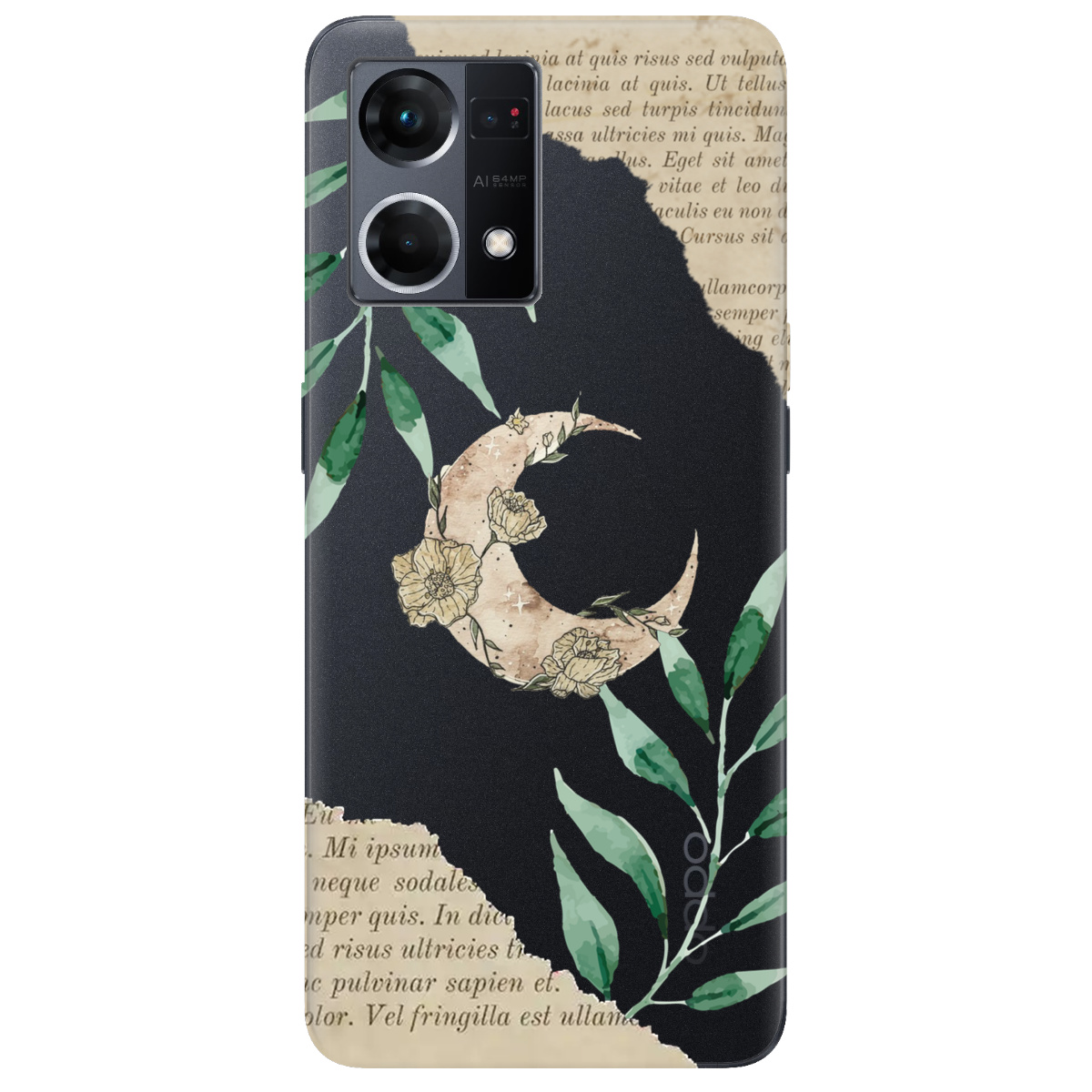 Чехол для Oppo Reno  7 4G Місячні сторінки - фото 1 Чехол для Oppo Reno  7 4G Місячні сторінки - фото 1 - Чехлы для телефонов