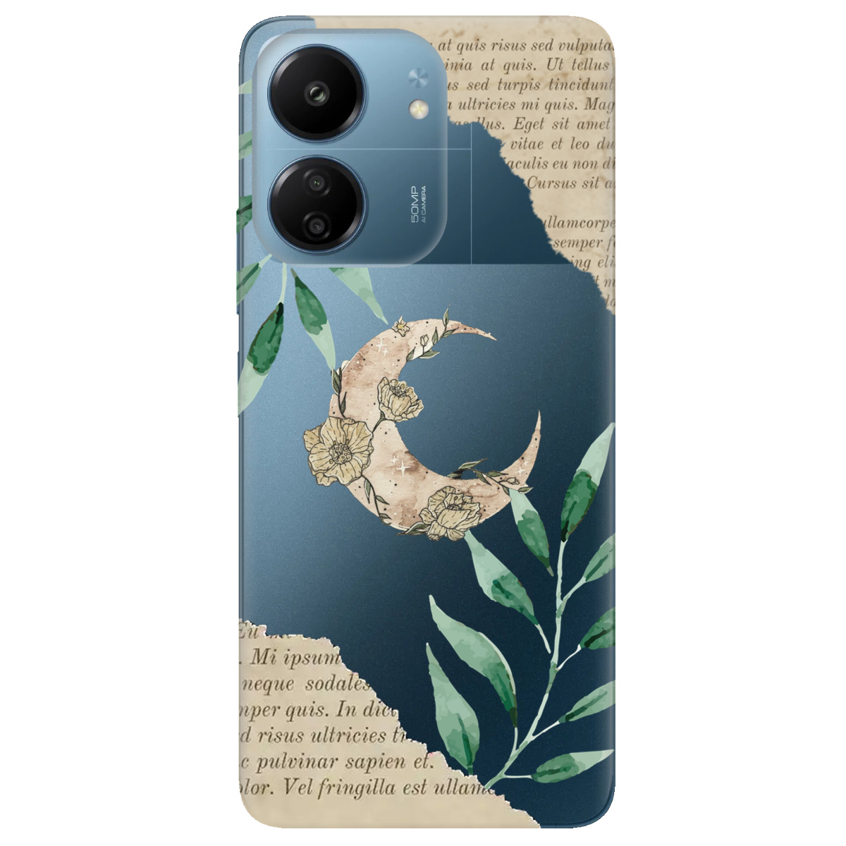 Чохол для Xiaomi Redmi 13C Місячні сторінки - фото 1 - Чохли для телефонів