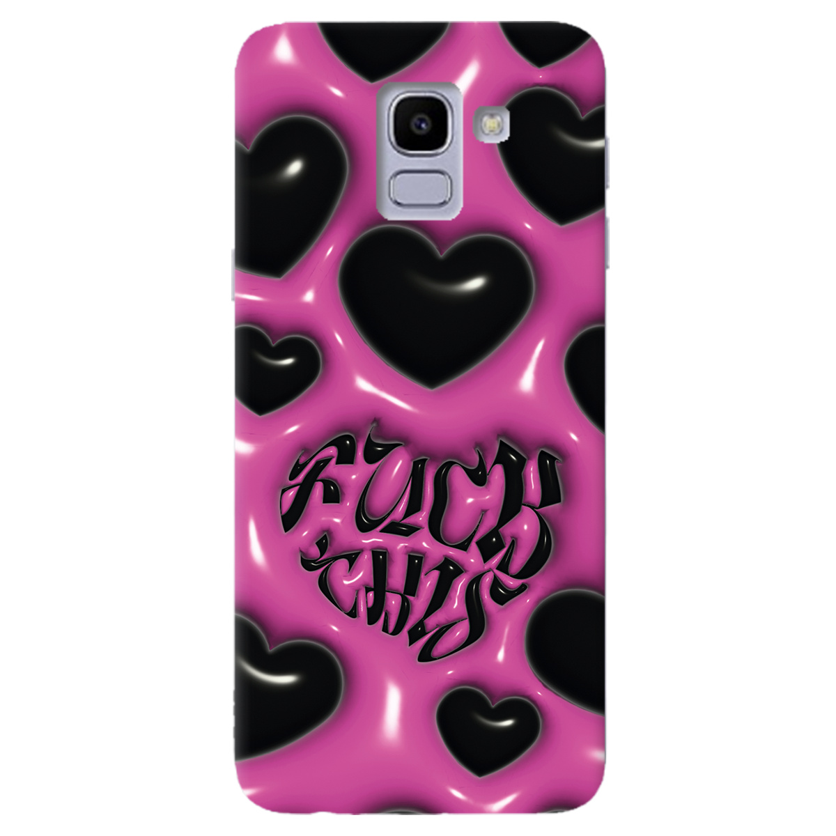 Чохол для Samsung Galaxy J6 2018 Зухвалі серця - фото 1 - Чохли для телефонів