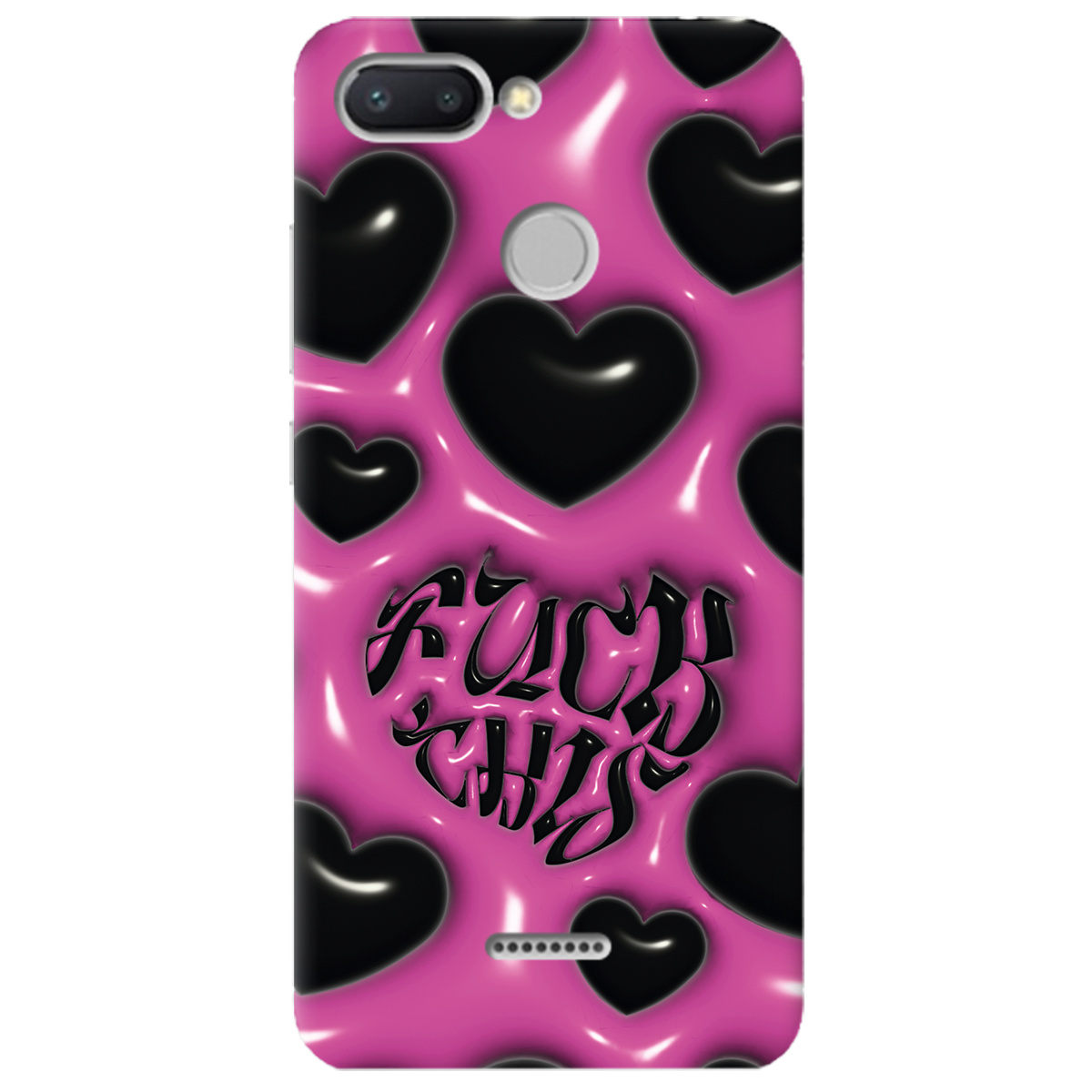 Чехол для Xiaomi Redmi 6 Зухвалі серця - фото 1 - Чехлы для телефонов