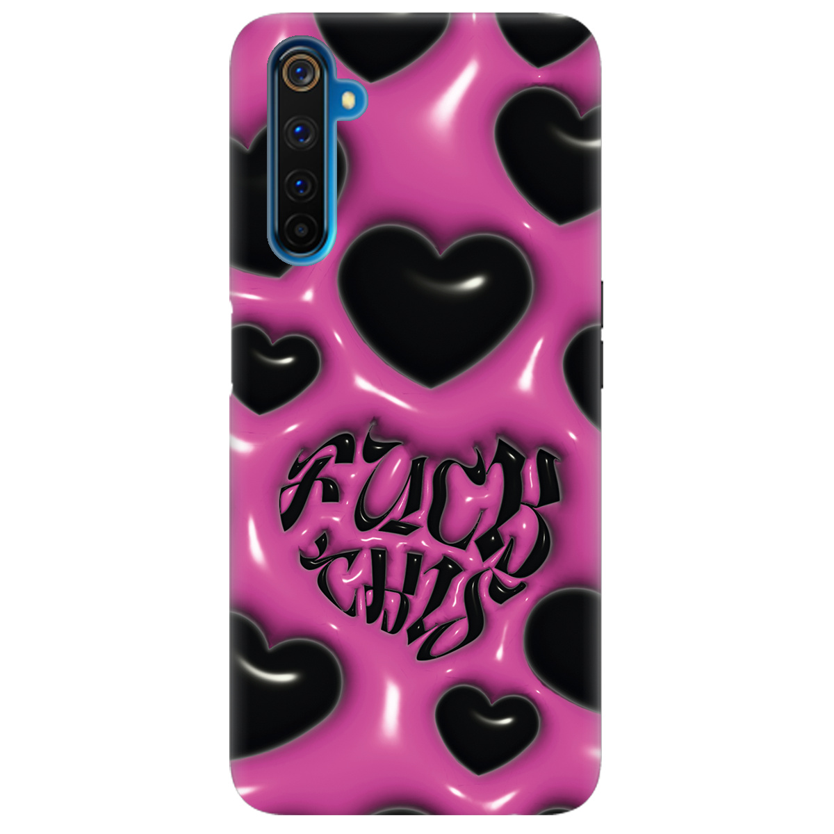 Чехол для Realme 6 Pro Зухвалі серця - фото 1 - Чехлы для телефонов