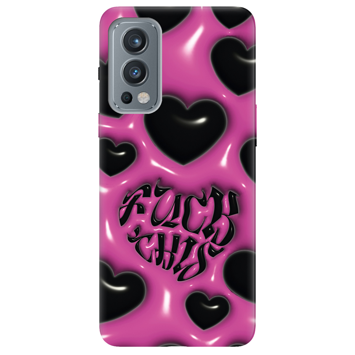 Чохол для OnePlus Nord 2 5G Зухвалі серця - фото 1 - Чохли для телефонів