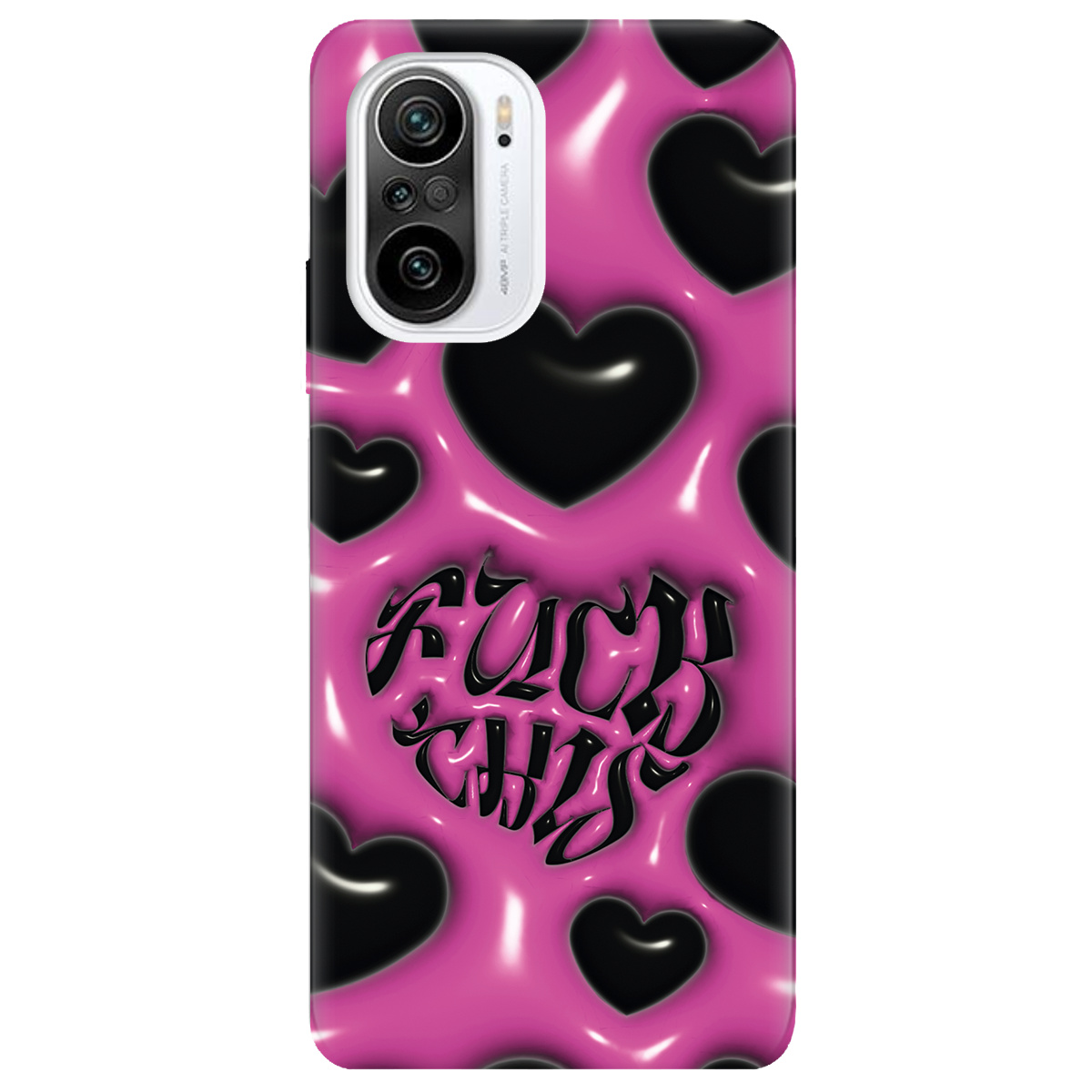 Чехол для Xiaomi Poco F3 Зухвалі серця - фото 1 - Чехлы для телефонов