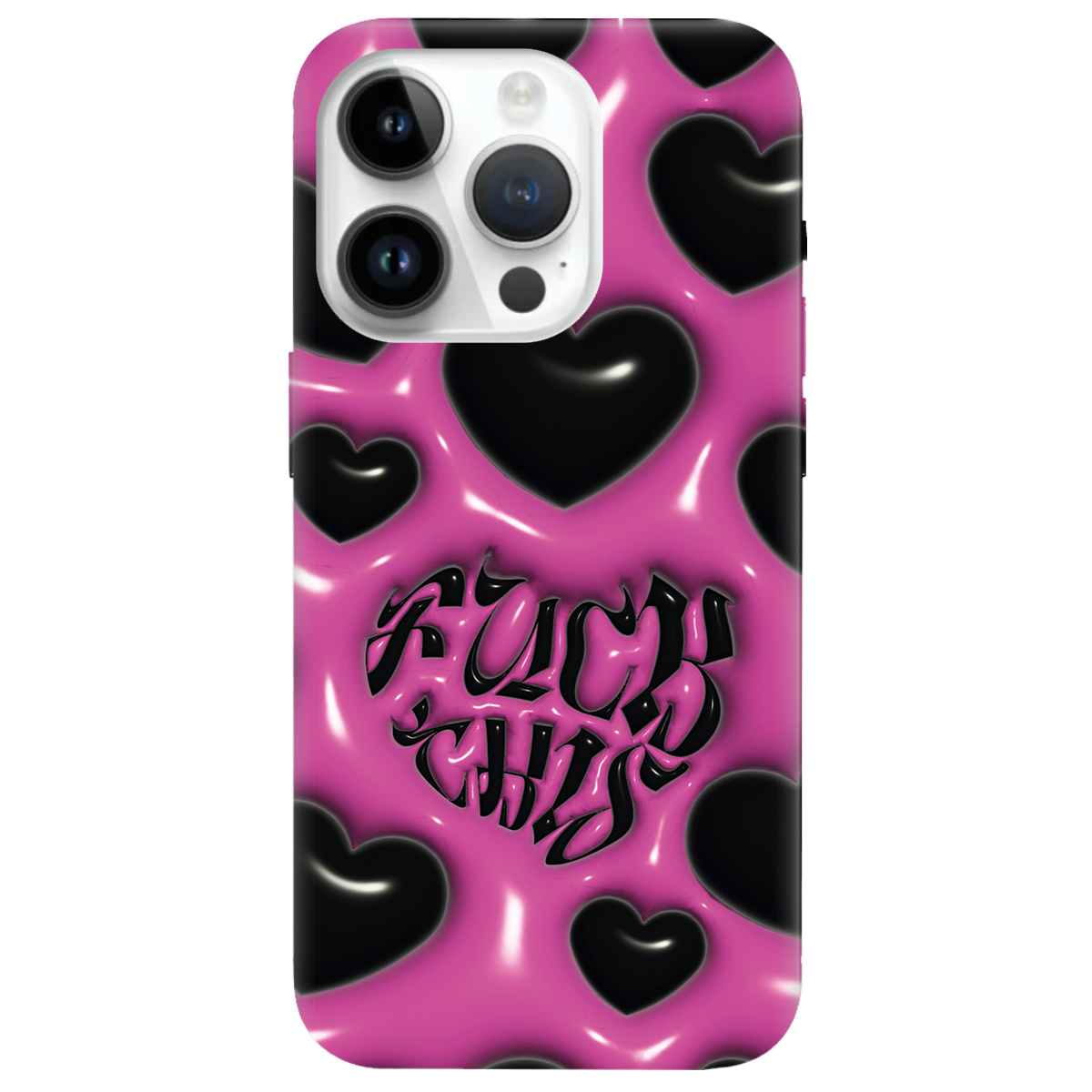 Чохол для Apple iPhone 14 Pro Зухвалі серця - фото 1 - Чохли для телефонів