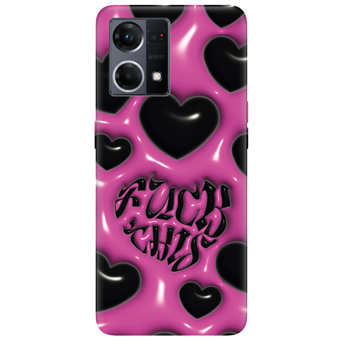 Чехол для Oppo Reno  7 4G Зухвалі серця - фото 1 - Чехлы для телефонов