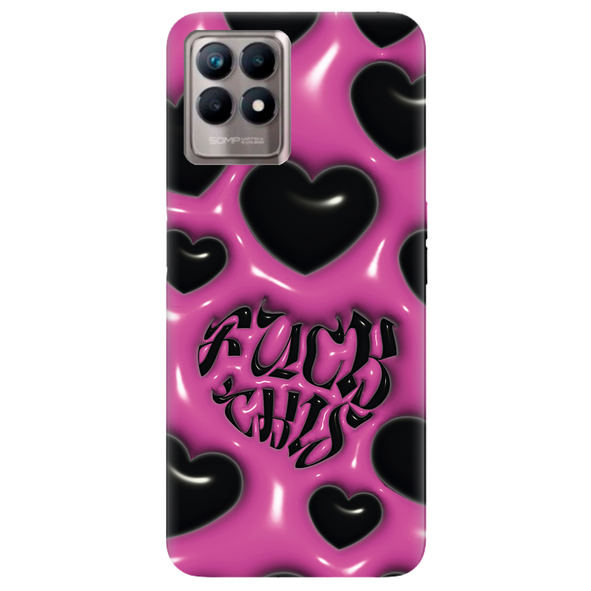 Чохол для Realme 8i Зухвалі серця - фото 1 - Чохли для телефонів